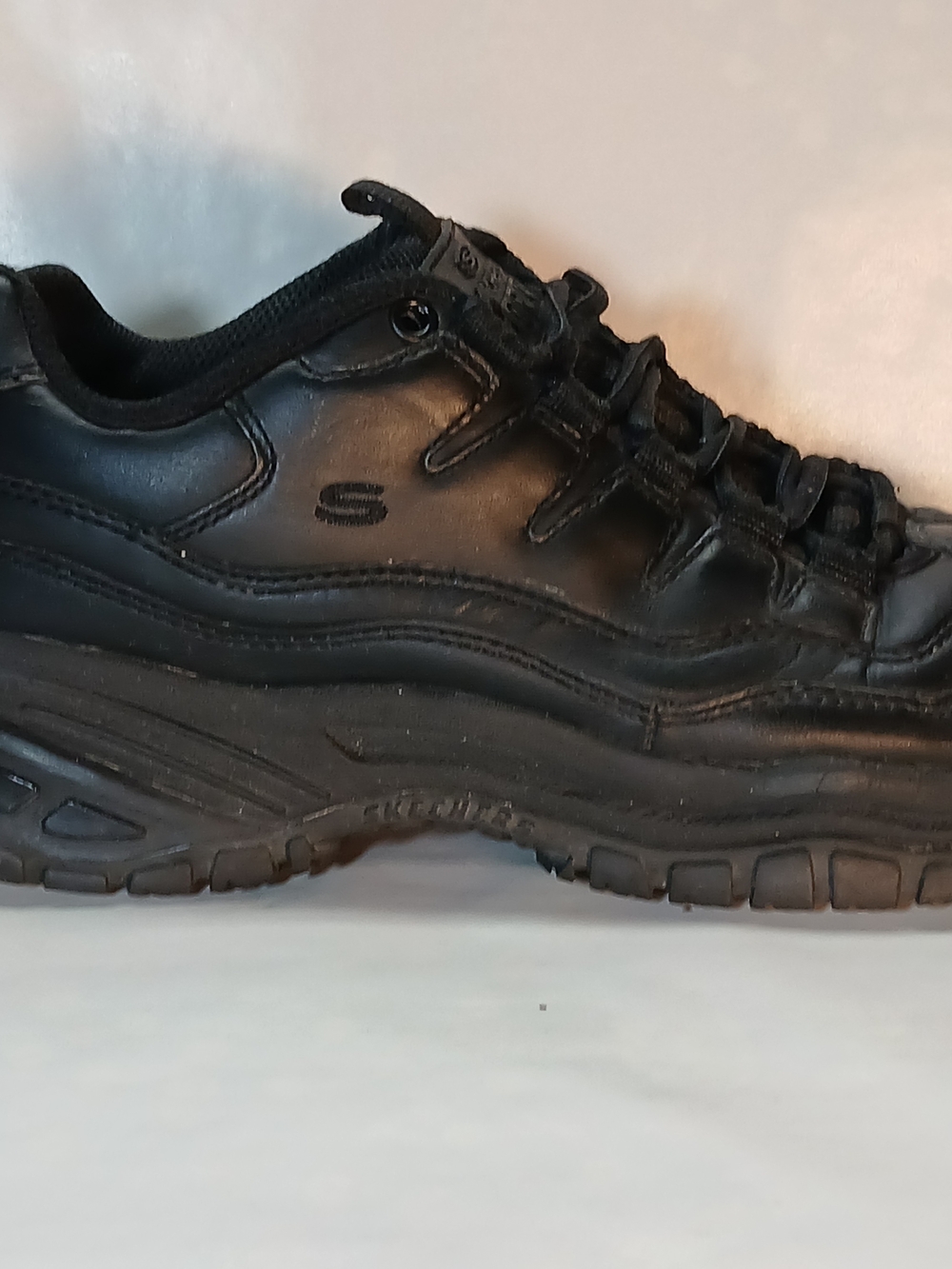 Skechers Work Slip Resistant Shoes Womens 8 Black Sneaker SN76009